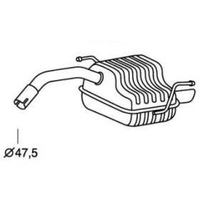 Comprar Silenciador trasero de PEDOL 010.097 a bajo precio de 121,48 €
