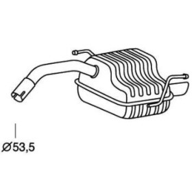 Comprar Silenciador trasero de PEDOL 010.098 a bajo precio de 136,30 €