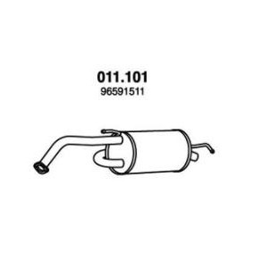 Achetez des Silencieux arrière PEDOL 011.101 à prix pour 75,29 €