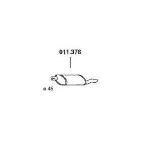 Comprar Silenciador trasero de PEDOL 011.376 a bajo precio de 56,48 €