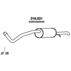 Achetez des Silencieux arrière PEDOL 016.031 à prix pour 59,11 €