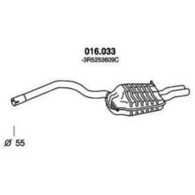 Achetez des Silencieux arrière PEDOL 016.033 à prix pour 122,40 €