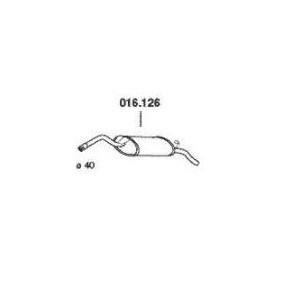 Achetez des Silencieux arrière PEDOL 016.126 à prix pour 59,63 €