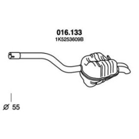 Achetez des Silencieux arrière PEDOL 016.133 à prix pour 127,69 €