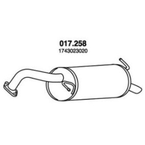 Comprar Silenciador trasero de PEDOL 017.258 a bajo precio de 63,75 €