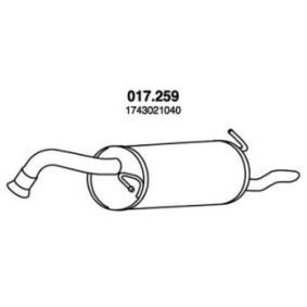 Comprar Silenciador trasero de PEDOL 017.259 a bajo precio de 64,84 €