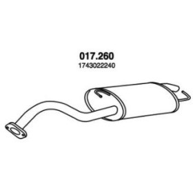 Comprar Silenciador trasero de PEDOL 017.260 a bajo precio de 71,64 €