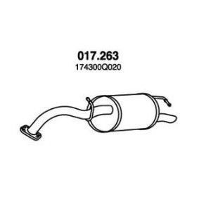 Comprar Silenciador trasero de PEDOL 017.263 a bajo precio de 57,03 €