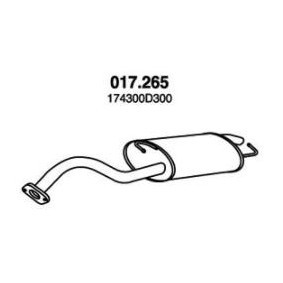 Comprar Silenciador trasero de PEDOL 017.265 a bajo precio de 78,51 €