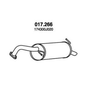 Comprar Silenciador trasero de PEDOL 017.266 a bajo precio de 78,57 €