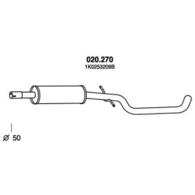 Comprar Silenciador intermedio de PEDOL 020.270 a bajo precio de 69,34 €