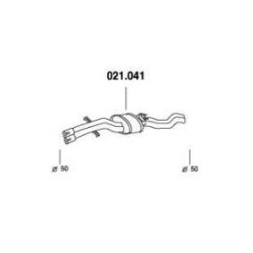 Comprar Silenciador intermedio de PEDOL 021.041 a bajo precio de 92,31 €