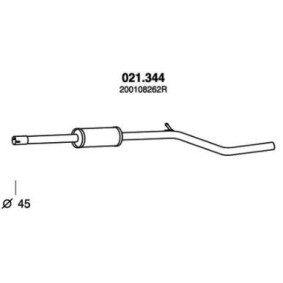 Comprar Silenciador intermedio de PEDOL 021.344 a bajo precio de 56,20 €