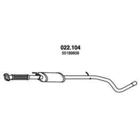 Compre Panela de escape central da PEDOL 022.104 a um preço baixo por 69,44 €