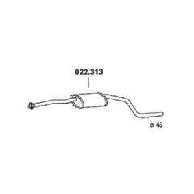 Comprar Silenciador delantero de PEDOL 022.313 a bajo precio de 73,73 €