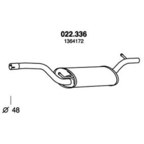 Acquista Marmitta centrale da PEDOL 022.336 a buon mercato per soli 76,84 €