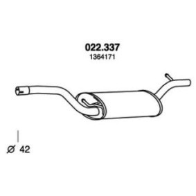 Acquista Marmitta centrale da PEDOL 022.337 a buon mercato per soli 63,04 €