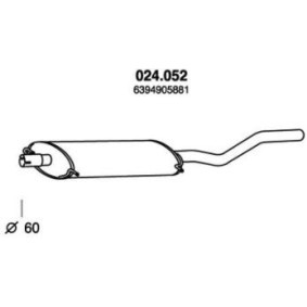 Mittelschalldämpfer 024.052 von PEDOL günstig für 98,78 € online kaufen