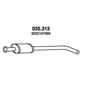 Compre Panela de escape central da PEDOL 025.312 a um preço baixo por 37,70 €