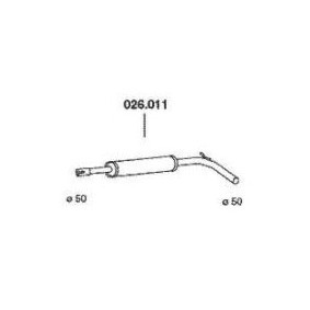 Comprar Silenciador intermedio de PEDOL 026.011 a bajo precio de 46,08 €