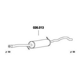 Comprar Silenciador intermedio de PEDOL 026.013 a bajo precio de 69,87 €