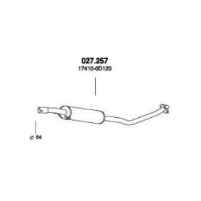 Comprar Silenciador intermedio de PEDOL 027.257 a bajo precio de 65,18 €