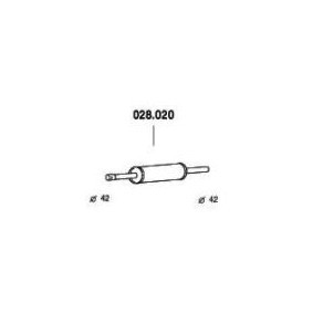 Comprar Silenciador delantero de PEDOL 028.020 a bajo precio de 33,16 €