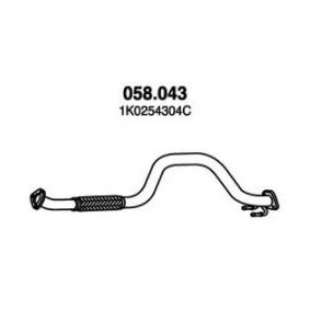 Achetez des Tuyau d'échappement PEDOL 058.043 à prix pour 69,23 €