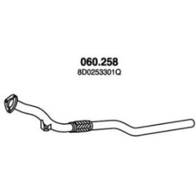Achetez des Tuyau d'échappement PEDOL 060.258 à prix pour 60,06 €