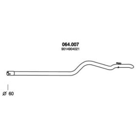 Abgasrohr 064.007 von PEDOL günstig für 41,33 € online kaufen