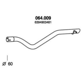 Compre Tubo de escape da PEDOL 064.009 a um preço baixo por 31,50 €