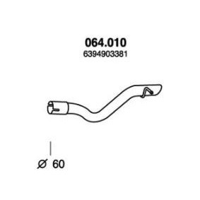 Compre Tubo de escape da PEDOL 064.010 a um preço baixo por 29,52 €