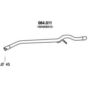 Compre Tubo de escape da PEDOL 064.011 a um preço baixo por 27,63 €