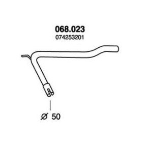 Comprar Tubo de escape de PEDOL 068.023 a bajo precio de 24,58 €