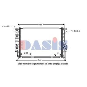 Kühler, Motorkühlung 051800N von AKS DASIS günstig für 130,56 € online kaufen