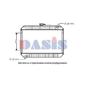 Compre Radiador de AKS DASIS online para VANETTE Autocarro (C22) a preços moderados