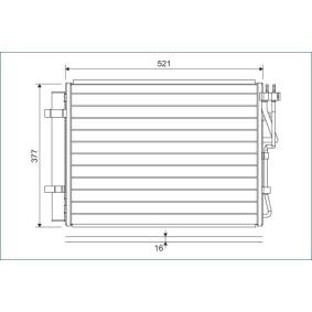 Comprar Condensador, aire acondicionado de VALEO 822624 a bajo precio de 132,19 €