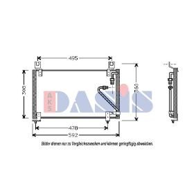 Compre Condensador de aire acondicionado de AKS DASIS online para 323 III Station Wagon (BW) a precios moderados