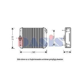 Wärmetauscher, Innenraumheizung 129270N von AKS DASIS günstig für 62,46 € online kaufen