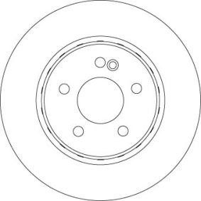 Bremsscheibe für MERCEDES-BENZ von TRW