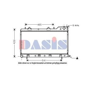 Kühler, Motorkühlung 350017N von AKS DASIS günstig für 77,59 € online kaufen