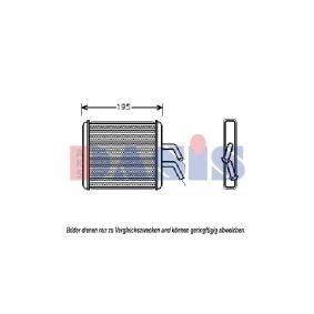 Wärmetauscher, Innenraumheizung 516010N von AKS DASIS günstig für 26,08 € online kaufen
