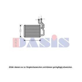 Wärmetauscher, Innenraumheizung 519009N von AKS DASIS günstig für 83,12 € online kaufen
