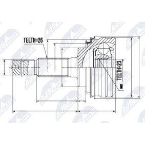 Comprar Juego de articulación, árbol de transmisión de NTY NPZ-TY-005 a bajo precio de 44,51 €
