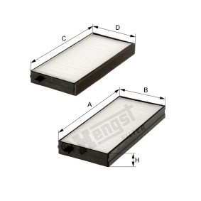 Comprar Filtro de habitáculo de HENGST FILTER E1997LI a bajo precio de 10,20 €