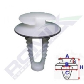 ROMIX Clip C50868 für FORD FUSION Stufenheck CD3
