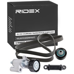 Compre Jogo de correia trapezoidal estriada de RIDEX online para Xantia Hatchback (X1_, X2_) a preços moderados