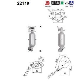 Katalysator 22119 von AS günstig für 409,19 € online kaufen