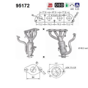 Compre Catalizador de AS online para Corolla XII Familiar (E210) a precios moderados