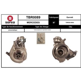 Comprar Turbocompresor de SNRA TBR0089 a bajo precio de 404,78 €